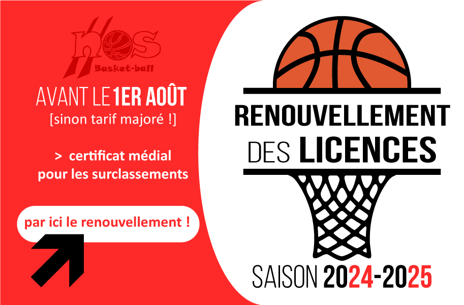 Renouvellement des licences