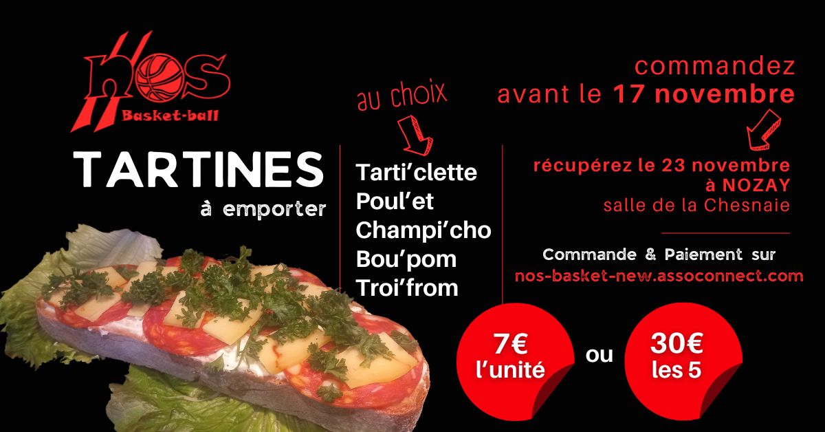 Vente de Tartines à emporter