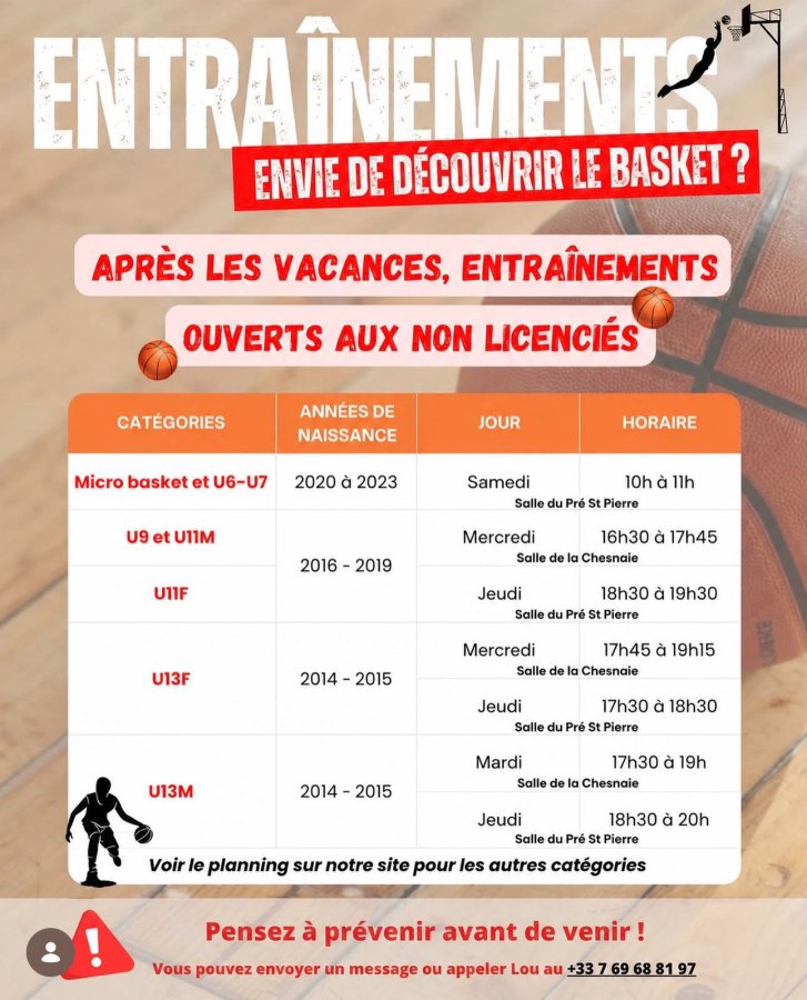 Envie de découvrir le basket ?